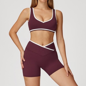 Conjunto Deportivo de Yoga para Mujer, Sujetador Deportivo y Leggings, Dos Piezas, Ropa Deportiva para Gimnasio, Entrenamiento y Ejercicio - Product Image 4