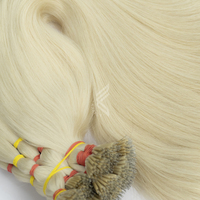 Extensions de cheveux blond platine à pointes nano, perruques de cheveux vierges Remy vietnamiens européens, super double drawn, haute qualité, décoloration