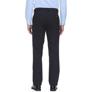 กางเกงเดรสทรงคลาสสิกสำหรับผู้ชาย เอวแบบซ่อนปรับขยายได้ ด้านหน้าเรียบ – กางเกงสำหรับธุรกิจและสำนักงานที่สวมใส่สบาย - Product Image 2