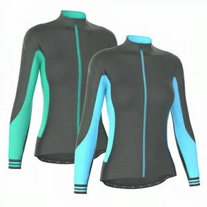 Jersey de Ciclismo Térmico Personalizado para Mujer, Manga Larga, Transpirable, Forrado de Felpa, Chaqueta de Ciclismo OEM - Product Image 2