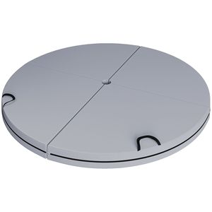 Tappetino per Ginnastica Spesso 10 cm con Imbottitura in Schiuma EPE, Maniglie per il Trasporto e Protezione per le Gambe, per Esercizi e Allenamento di Danza - Grigio - Product Image 1