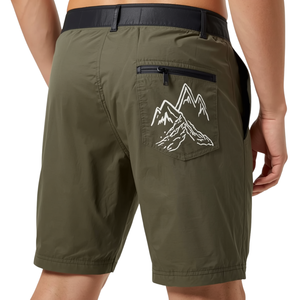 กางเกงขาสั้นไนลอนสำหรับผู้ชายแบบ Outdoor Ready พร้อมลาย Summit Trail และดีไซน์น้ำหนักเบาสำหรับการผจญภัย - Product Image 2