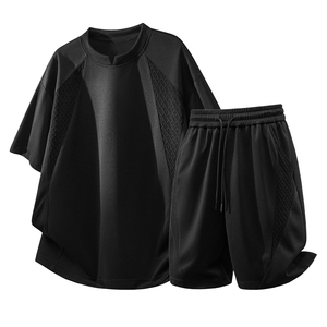 Conjunto de Camisetas de Manga Corta con Logotipo Personalizado OEM, Paquete de 2 Camisetas Polo de Cuello Redondo Casuales de Verano para Hombre - Product Image 2