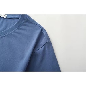 T-shirt Hip-Hop Homme 100% Coton Haute Qualité Séchage Rapide Respirant Coupe Classique Impression en Relief Vêtement Décontracté Vente en Gros OEM ODM - Product Image 4