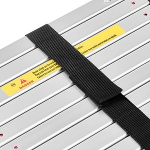 Scala Telescopica in Alluminio Leggera da 3,8 m, Multiuso, Pieghevole, Resistente, con Retrazione a un Tocco - Product Image 3