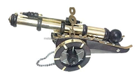 Modèle de canon miniature en laiton de style antique, fait main, durable, de qualité supérieure, en bois foncé, Art Déco, livraison rapide, décoration intérieure, anniversaire