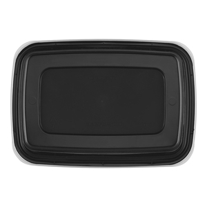 Rectangular Plastic Food <b>Container</b> With Lid Single Compartment Disposable <b>Takeaway</b> Box Minimalist Design 24oz - Product Image 1