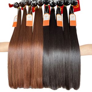 Paquete recto de cabello humano vietnamita de Color marrón chocolate natural 8-32 pulgadas y muy suave y sedoso - Product Image 4