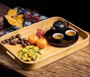 Eco-Friendly Modern Bamboo <b>Small</b> <b>Tray</b> Bulk Movable Rectangle Decorative for Events Hotels & Home Supply. - Product Image 5