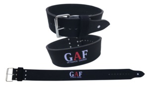 Cinturón de Levantamiento de Pesas GAF de Cuero Vacuno Transpirable con Hebilla para Entrenamiento Físico, Sentadillas, Fuerza y Powerlifting para Hombres y Mujeres - Product Image 6