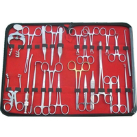 Ensembles d'instruments de chirurgie générale professionnels, pinces à tissus en acier inoxydable de qualité chirurgicale, pinces hémostatiques, ciseaux chirurgicaux