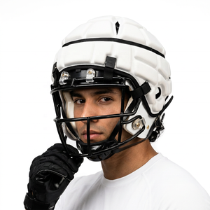 Lightweight Padded Football Helmet <b>Cover</b> Shock Absorption Football Helmet 7v7 Football Guardian Cap 2.0 with Custom Logo - Product Image 5
