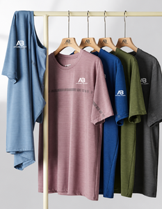 Camiseta de Manga Corta Casual para Hombre, Marca AMY, 100% Algodón, Corte Regular, Lisa, con Logotipo Personalizado al por Mayor - Product Image 5