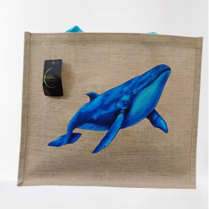 Bolsa de Compras de Yute con Estampado Animal Personalizado, Asa de Cinta de Algodón y Embalaje en Caja - Venta al por Mayor 45x38x19CM Bengala Occidental - Product Image 1