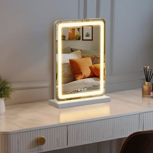 Specchio per Trucco LED 17x19 Pollici, Specchio da Toeletta Dimmerabile con 3 Modalità di Colore e Controllo Touch - Product Image 2