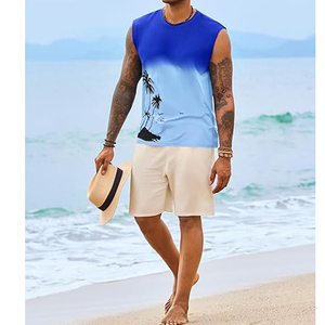 Camiseta sin mangas de algodón para hombre, personalizada con etiqueta privada, diseño de punto transpirable, corte oversize, ideal para fitness y gimnasio, estilo casual. - Product Image 5