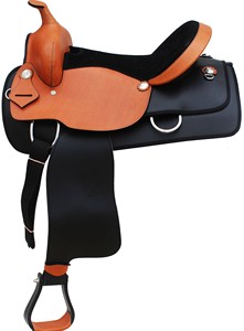 Selle de cheval western personnalisée en cuir véritable de qualité supérieure d'Inde, avec arceau en bois et quincaillerie en laiton, pour le barrel racing et l'équitation - Product Image 6