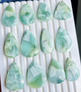 Piedra de Hemimorfita Natural, Gema Suelta de Grado AAA, Cabujón Verde de Alta Calidad para Joyería, Lote al por Mayor - Product Image 4