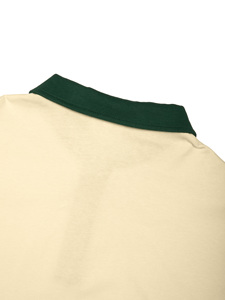 For Short Sleeve for Shirt with Green Contrast Trim Front Logo Oversized Fit Breathable Men's Casual <b>Top</b> - Product Image 6