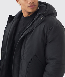 Chaqueta Premium Acolchada para Hombre, para Invierno, Informal, para Uso en Exteriores, Resistente al Viento, con Cierre de Cremallera y Bolsillos Laterales - Product Image 3