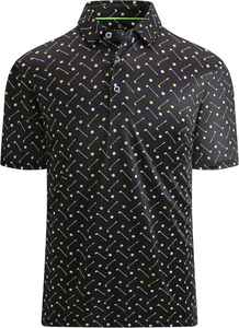 Camiseta de Golf para Hombre, Antiarrugas, con Estampado, Absorbente de Humedad, de Secado Rápido, Deportiva, de Manga Corta, Cómoda y Elegante - Product Image 3