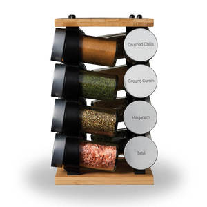 Premium Quality Mango Wood <b>Spice</b> Rack Durable Kitchen Storage Organizer for Bottles <b>Jars</b> and Seasonings Available For Sale - Product Image 1