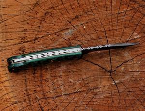 Damascus Steel <b>Folding</b> <b>Knife</b> with Back Lock Pakka Wood Handle Vertical Carry Sheath Pocket EDC Hunting Camping Custom Oem <b>Knife</b> - Product Image 4