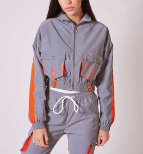 Branding Service OEM Plus Size High Quality Running <b>Plain</b> <b>Tracksuit</b> Athletic Nylon <b>Tracksuit</b> for Women - Product Image 1