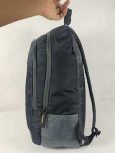 Dark Grey <b>Student</b> Backpack School <b>Bag</b> Casual Travel Daypack with Yellow Zipper Pocket - Product Image 4