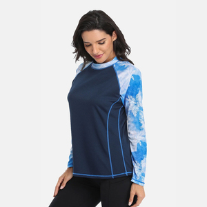 Camiseta de Protección Solar UV de Manga Larga para Mujer, Secado Rápido, para Surf, Natación, Deportes de Playa, Transpirable - Product Image 1