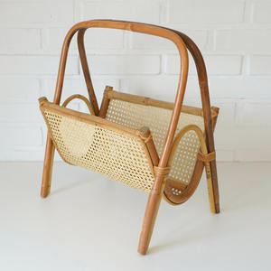 Organizador de Revistas de Mimbre Natural, Soporte para Papel y Archivos, para la Organización de la Oficina - Product Image 1