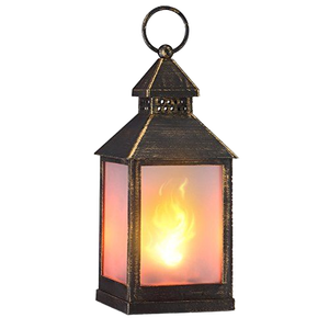 New Rustic Style Metal <b>Candle</b> <b>Lantern</b> High Decorative Outdoor <b>Lantern</b> <b>Candle</b> Holder with Tempered Glass for Christmas - Product Image 3