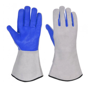 Gants de sécurité industriels anti-étincelles en cuir pleine fleur de vachette naturel, certifiés CE, épaisseur pour soudage TIG - Product Image 5