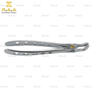 Pinzas de Extracción Dental F7C con Recubrimiento de Diamante para Molares Inferiores, Tipo Cuerno de Vaca, R.A.A. INTERNATIONAL RAA-278, Certificación CE Clase I - Product Image 3