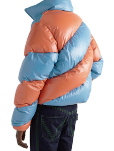 Veste matelassée pour enfants en cuir synthétique PU, OEM ODM, rembourrage épais, imperméable, respirante, fournisseur d'hiver - Product Image 2