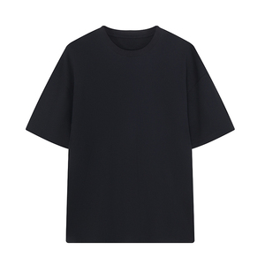 Camiseta de Manga Corta para Hombre, Cuello Redondo, Color Caqui, Corte Holgado, Estilo Casual, Tejido de Punto, Color Liso - Product Image 5