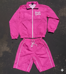 Rexfit Sports Mens Training Windbreaker <b>Jacket</b> and Sweatpants Set Windbreaker <b>Short</b> Tracksuit Set Tracksuit Set Wholesale - Product Image 1