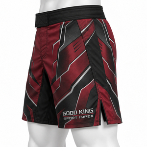 Shorts de sport pour homme, imprimé hexagonal, équipement de grappling, tissu respirant, vêtements d'entraînement, vêtements de tournoi octogonal - Product Image 5