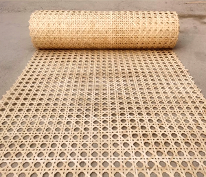 Matériaux de tissage en rotin de fibre de bois de maille octogonale durable pour la décoration intérieure - Product Image 4