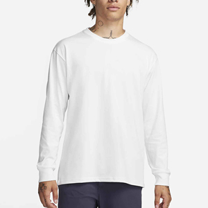 Camiseta de Manga Larga con Cuello Redondo y Logotipo Personalizado del Fabricante, para Hombre, 100% Algodón, Corte Holgado, Tejido Worsted, con el Mejor Servicio OEM - Product Image 6