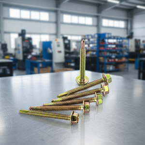 Vis PDC à tête hexagonale en acier au carbone galvanisé de classe 8, filetage standard, diamètre et longueur personnalisables en pouces - Product Image 1