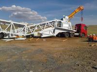Centrale à béton mobile Zeyu YHZS75 sur remorque, 75m3/h, centrale à béton préfabriqué portable, transport facile, certificat CE