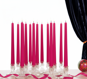 Velas de Parafina Cónicas Magenta Premium para Iluminar Bodas, Cumpleaños y Navidad - Aroma a Lavanda, Hechas a Mano, Decoración para el Hogar - Product Image 2