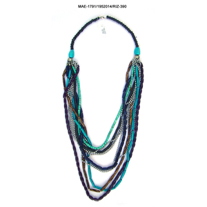 Collar Exclusivo Hecho a Mano en India con Cuentas de Hueso en Forma de Corazón Multicapa, Joyería de Fiesta para Mujer, Estilo Bohemio, Accesorio de Moda - Product Image 2