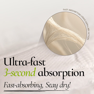 INERTIA 100% <b>Organic</b> Cotton <b>Pads</b> Super Absorbent Regular Absorbency 12 Count Microplastic Free Sanitary <b>Pad</b> - Product Image 6
