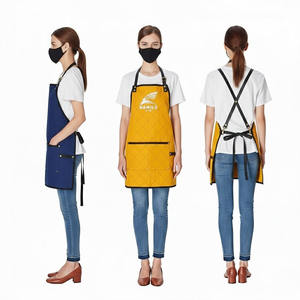 Delantal de Carpintero Ajustable de Algodón Resistente con Correa Cruzada y Bolsa para Herramientas, Uniforme de Trabajo con Color Personalizado para Personal de Restaurantes y Bares - Product Image 5