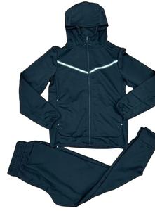 Sudaderas con capucha con cremallera lisa en blanco para hombre de alta calidad con chándales Flayer Pent para hombre 100% algodón polar al por mayor Logotipo de personalización - Product Image 4