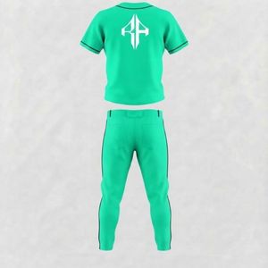 Conjunto de Béisbol para Hombre con Cuello en V, Impresión por Sublimación, Material 100% Poliéster, por RIVIAN ATLANTIC - Product Image 3