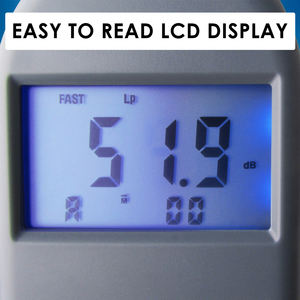 Medidor de Decibelios Profesional con Registro de Datos, Monitor de Sonido con Ponderación A/C/Flat, Dispositivo de Seguridad para el Ruido Laboral con Memoria de 30 Grupos - Product Image 4