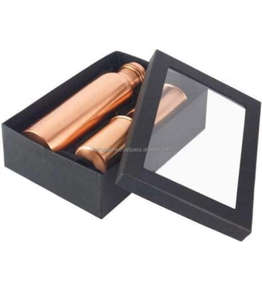 Handcrafted Stylish Religious Copper Water Bottle Durable Metal Drinkware Set with <b>Iron</b> Plating Elegant Gift Idea - Product Image 4